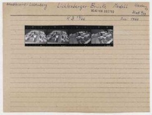 Modell: Lichtenberger Brücke. Berlin, Lichtenberg, Frankfurter Allee/Alt-Friedrichsfelde/Irenenstraße/Einbecker Straße/Egmontstraße/Rosenfelder Straße