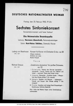 Sechstes Sinfoniekonzert