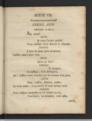 Acte Troisieme: Scene VII.