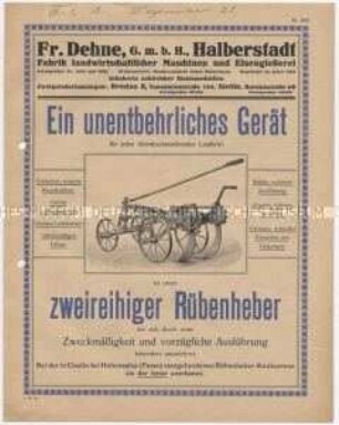 Zweireihiger Rübenheber