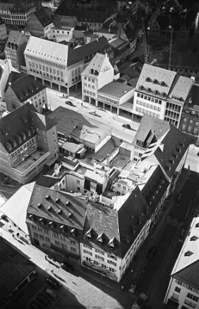 Freiburg i. Br.: Blick vom Münster auf die Kaiser-Joseph-Straße