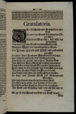 Gratulatoria.