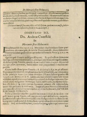 Observatio XCI.-C.