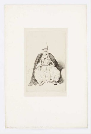 Derviche Egyptien, Blatt 10 der Folge "Bevölkerung der Donauprovinzen im Jahr 1854"
