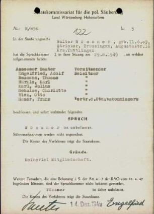 Wössner, Walter