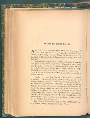 Noticia bio-bibliografica