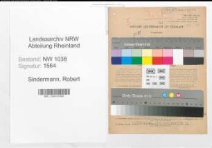 Entnazifizierung Robert Sindermann , geb. 29.04.1907 (Schweisser)
