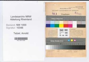 Entnazifizierung Arnold Tetzel, geb. 18.05.1895 (Landesoberinspektor)
