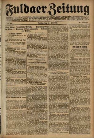 Ausgabe vom Freitag, den 16. Juli 1915.