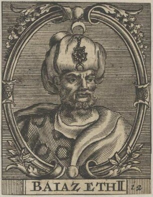 Bildnis des Baiazeth II., Sultan des Osmanischen Reiches