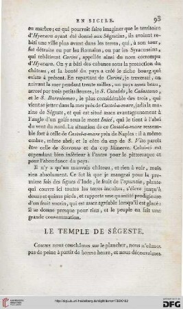 Le temple de Ségeste