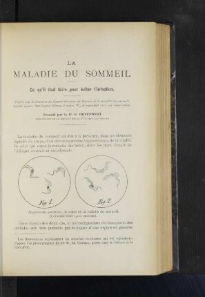 La Maladie Du Sommeil.