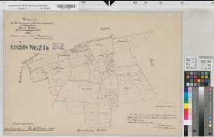 Dinker (Welver), Nateln (Welver), Umlegung Dinker-Nateln, Urkarte 1 Nateln Flur 4,1