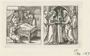 Geburt Mariens, Blatt 10 der Folge "Szenen aus dem Leben Christi"