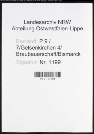 Sterberegister Standesamt Gelsenkirchen 4 Braubauerschaft Bismarck