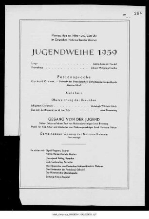 Jugendweihe 1959