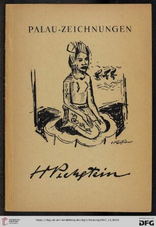 Max Pechstein, Palau-Zeichnungen : Ausstellung im Graphischen Kabinett, November/Dezember 1947