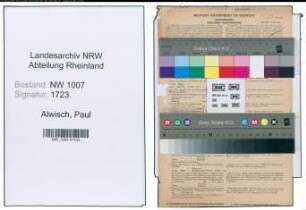 Entnazifizierung Paul Alwisch , geb. 06.11.1900 (Lehrer)