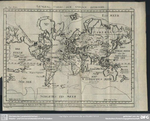 No. 1. General Carte Der Ganzen Erdkugel