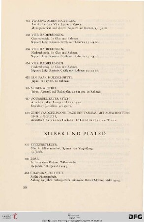 Silber und Plated (Nr. 459-482)