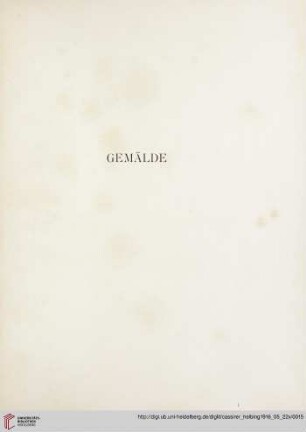 Gemälde (Nr. 1-106)