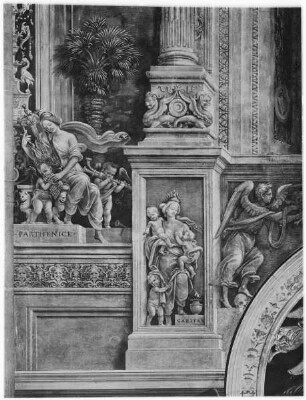 Detail, Parthenice und Caritas