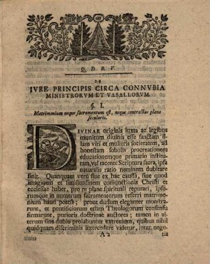 Casparis Achatii Beckii, IC. Consil. Saxon. Avlici, Prof. Pvbl. Ord. Cvriae Prov. Saxon. Facvlt. Ivrid. Et Scabinatvs Assessoris On Acad. Ien. Qvondam Celeberrimi, Commentatio Ivris Pvblici Vniversalis De Ivre Principis Circa Connvbia Ministrorvm Et Vasallorvm