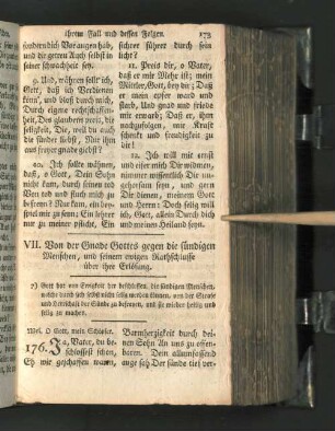 VII. Von der Gnade Gottes gegen die sündigen Menschen, ...