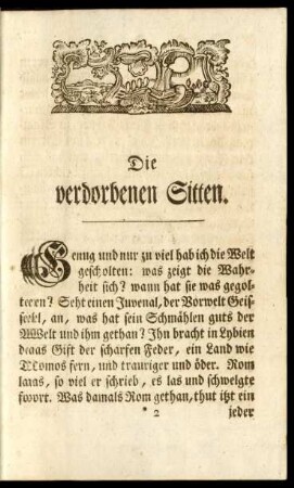 Die verdorbenen Sitten