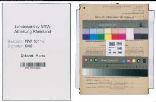Entnazifizierung Hans Drever , geb. 06.06.1897 (Frisoer)
