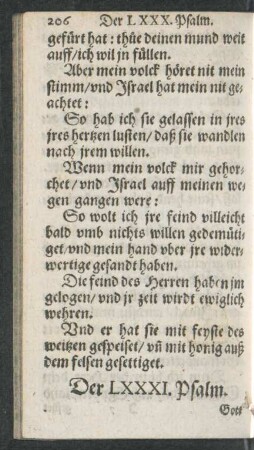 Der LXXXI. Psalm. - Der XC. Psalm.