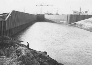 Unterer Vorhafen der Schleuse Trier/Mosel