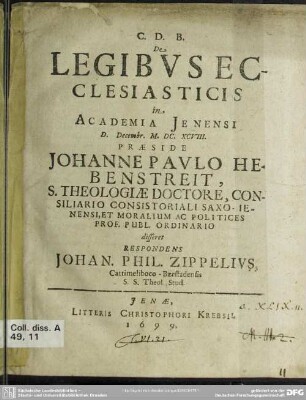 De legibus ecclesiasticis