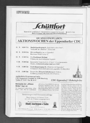 Kursusplan der "Offenen Kirche" liegt vor