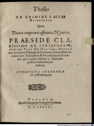 Theses de crimine laesae maiestatis