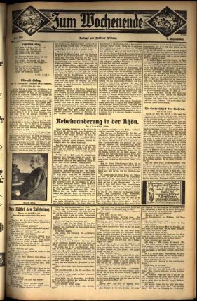 Zweite Ausgabe vom Sonntag, den 04. September 1932.