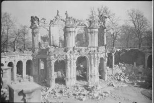Ansicht nach der Zerstörung 1945