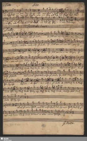 Alto. [solo und coro]