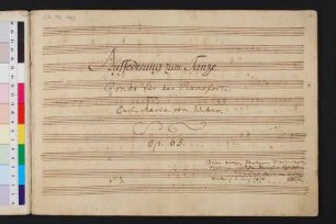 Aufforderung zum Tanze; pf; Des-Dur; J 260; op.65