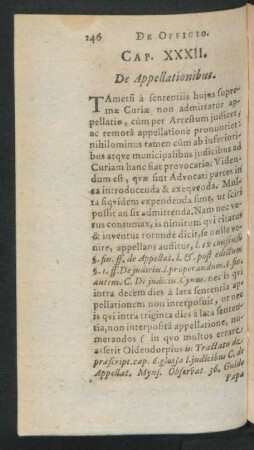 Cap. XXXII. De Appellationibus.