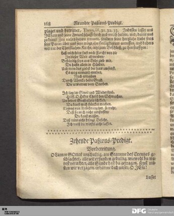 Zehende Paßions-Predigt.