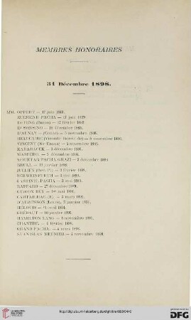 Membres honoraires