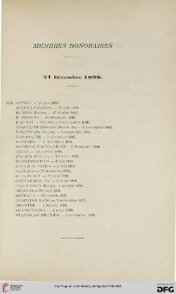 Membres honoraires