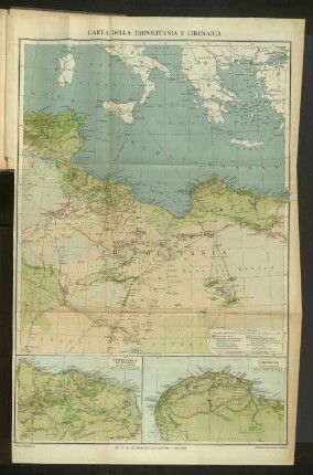 Carta Della Tripolitnia E Cirenaica.