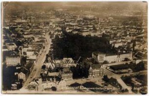 Leipzig : Buchgewerbehaus und Blick auf die Stadt
