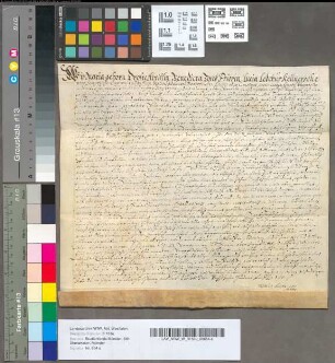Maria Droste, Äbtissin, Benedicta Torck, Priorin, Lucia Ledebur, Kellnersche, und sämtliche Kapitularjungfern des Stifts Überwasser zu Münster bezeugen, dass sie eine jährliche Rente in Höhe von 5 Reichstaler an Anne Köbbings gegen eine Hauptsumme in Höhe von 100 Reichstaler verkauft haben. Die Rente wird bezahlt aus den eigentümlichen Gütern des Stifts Überwasser, nämlich dem Gut Kocklenborg, gelegen im Kirchspiel Überwasser außerhalb der Stadt. Als Unterpfand dienen alle Erben und Güter des Stifts Überwasser Siegelankündigung und Unterschriften der Aussteller auff Pfinxter Abendt