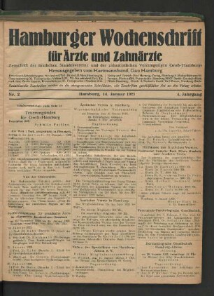 Nr. 2. 14. Januar 1923