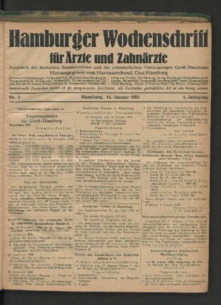 Nr. 2. 14. Januar 1923