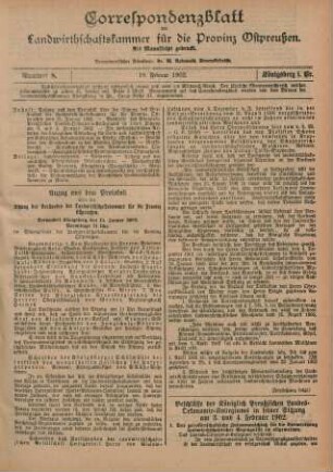 Nummer 8. 19. Februar 1902.