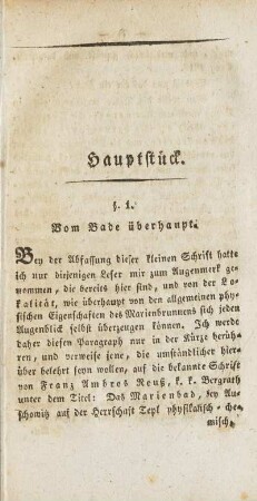 §. 1. Vom Bade überhaupt